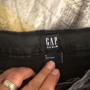 GAP Black Denim Slim Taper Jeans